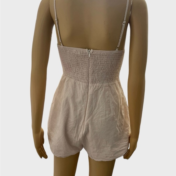 URBAN OUTFITTERS pink checkered skort romper size Small - Picture 6 of 9